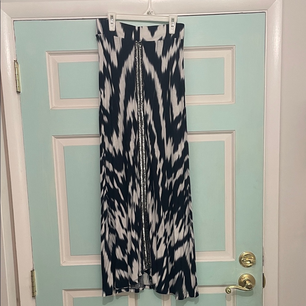 Black and White Maxi Skirt